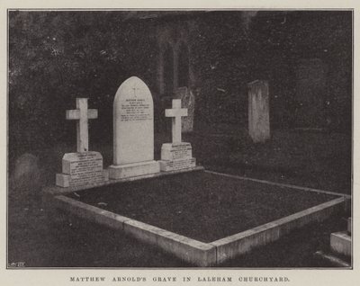 Túmulo de Matthew Arnolds em Laleham Churchyard de English Photographer