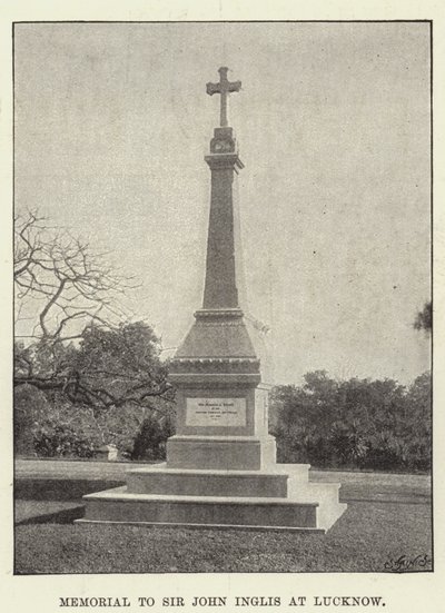 Memorial a Sir John Inglis em Lucknow de English Photographer