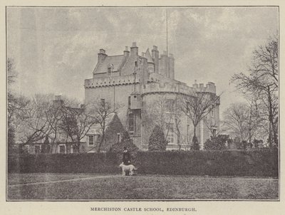 Escola do Castelo de Merchiston, Edimburgo (gravura) de English Photographer