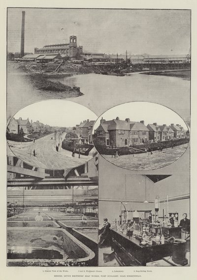 Messers Lever Brothers Obras de sabão, Port Sunlight, perto de Birkenhead de English Photographer