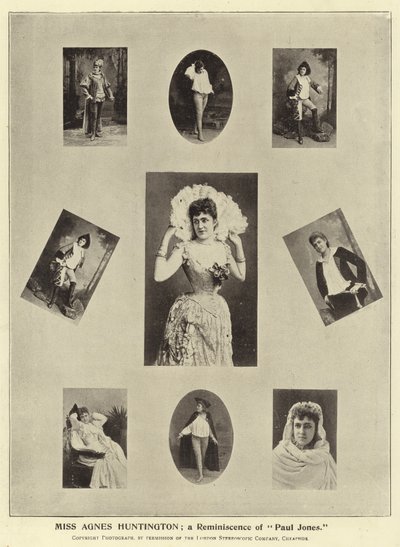 Miss Agnes Huntington; uma reminiscência de Paul Jones de English Photographer