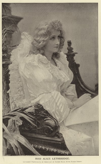 Miss Alice Lethbridge de English Photographer