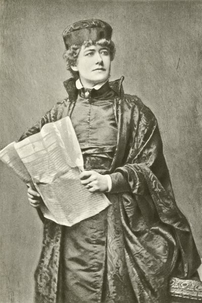 Miss Ellen Terry como Portia (gravura) de English Photographer