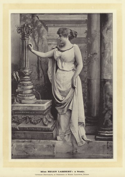 Miss Helen Lambert: um estudo de English Photographer