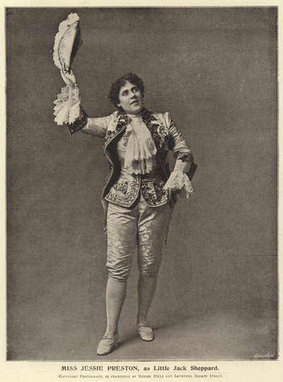 Miss Jessie Preston, como Little Jack Sheppard de English Photographer