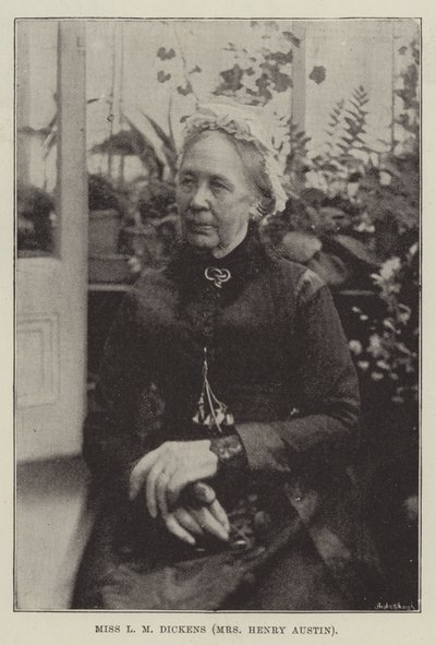 Miss LM Dickens (Sra. Henry Austin) de English Photographer