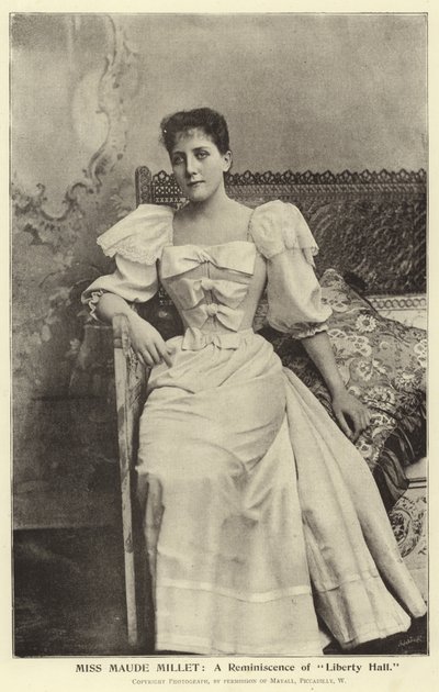 Miss Maude Millet: Uma reminiscência do Liberty Hall de English Photographer