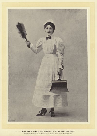Miss May Yohe, como Phyllis, em The Lady Slavey de English Photographer