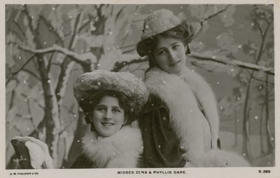 Misses Zena e Phyllis Dare de English Photographer