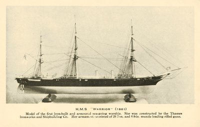 Modelo do HMS Warrior de English Photographer