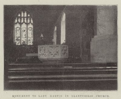 Monumento a Lady Martin na Igreja de Llantysilio de English Photographer