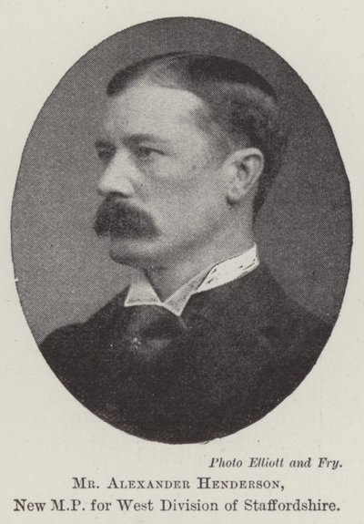 Sr. Alexander Henderson, novo parlamentar da Divisão Oeste de Staffordshire de English Photographer