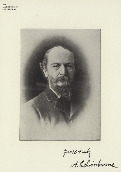 Mr Algernon C Swinburne de English Photographer