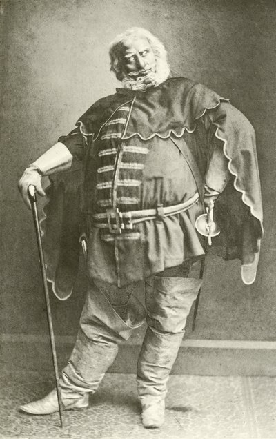 Sr. Beerbohm Tree como Falstaff (gravura) de English Photographer