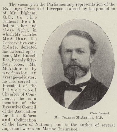 Sr. Charles McArthur, deputado de English Photographer