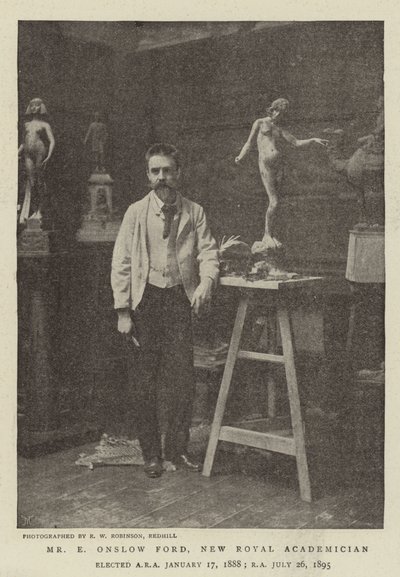 Sr. E Onslow Ford, novo acadêmico real de English Photographer