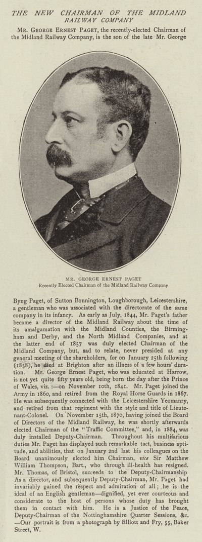 Mr George Ernest Paget de English Photographer
