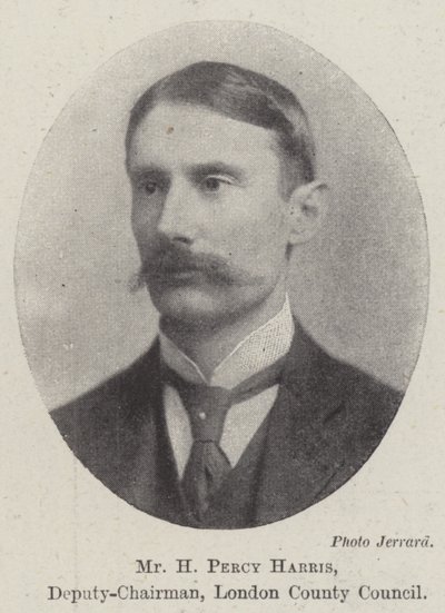 Sr. H Percy Harris, Vice-Presidente do Conselho do Condado de Londres de English Photographer
