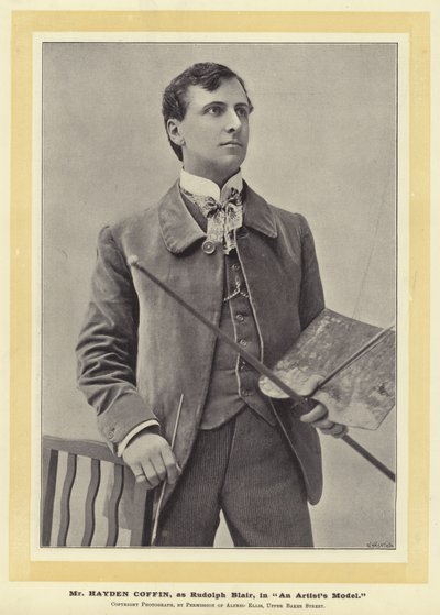 Sr. Hayden Coffin, como Rudolph Blair, em An Artists Model de English Photographer
