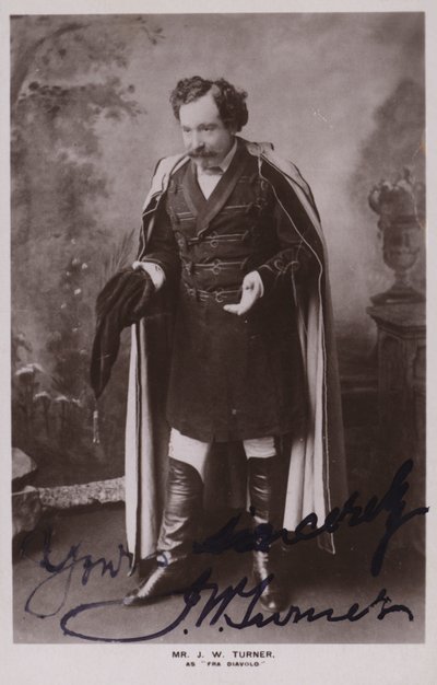 Sr. JW Turner como Fra Diavolo de English Photographer
