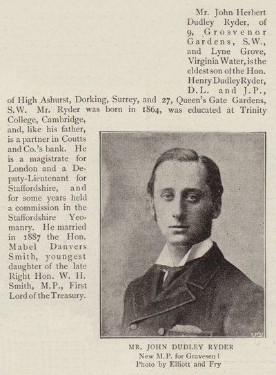Mr John Dudley Ryder de English Photographer