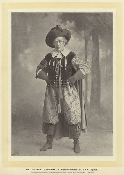 Sr. Lionel Brough: uma reminiscência de La Cigale de English Photographer