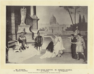 Mr. Scarth, como Claudius. Senhorita Kate Clinton, como Virginia. Edmund Tearle, como virgens de English Photographer