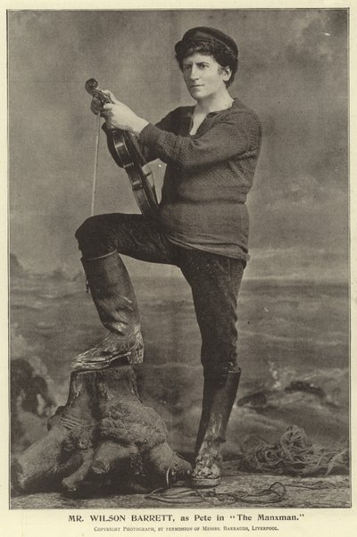 Sr. Wilson Barrett, como Pete em The Manxman de English Photographer