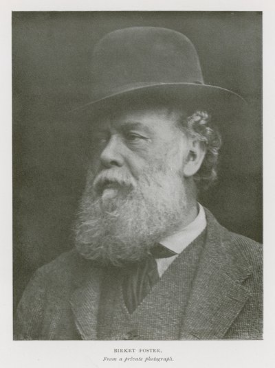 Myles Birket Foster, artista inglês (foto a p/b) de English Photographer
