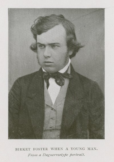 Myles Birket Foster, artista inglês, quando jovem (foto a p/b) de English Photographer
