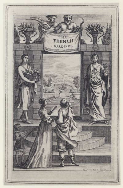N de Bonnefons, The French Gardiner, Tr J Evelyn, J Crooke 1658 (foto a p/b) de English Photographer