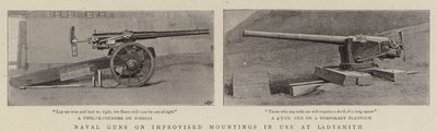 Armas Navais em Montagens Improvisadas em uso em Ladysmith de English Photographer