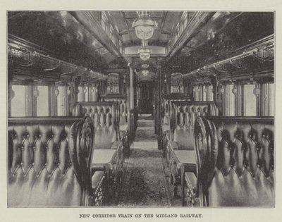 Novo trem do corredor na ferrovia de Midland de English Photographer