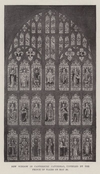 Nova Janela na Catedral de Canterbury, revelada pelo Príncipe de Gales em 29 de maio de English Photographer