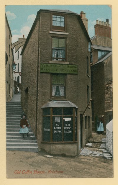 Casa velha do caixão, Brixham, Londres de English Photographer