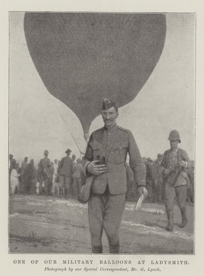 Um dos nossos balões militares em Ladysmith de English Photographer