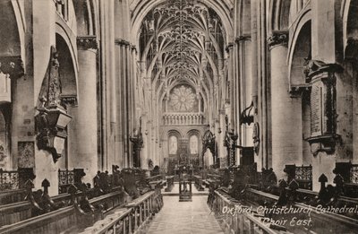 Oxford, Catedral de Christchurch, Coro Oriental (foto a p/b) de English Photographer