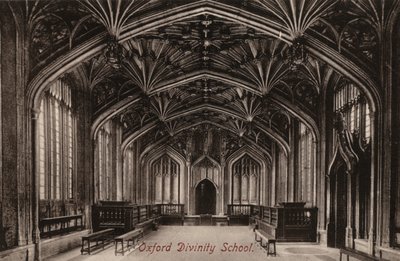 Oxford, Escola da Divindade (foto a p/b) de English Photographer