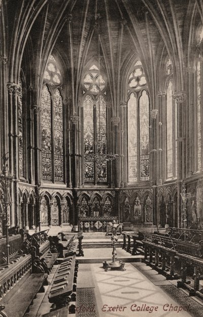 Oxford, Exeter College Chapel (foto a p/b) de English Photographer