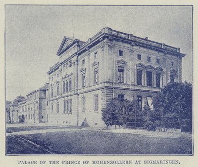 Palácio do Príncipe de Hohenzollern em Sigmaringen de English Photographer