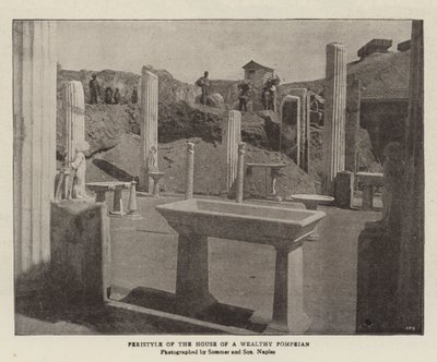 Peristilo da casa de um rico pompeiano de English Photographer