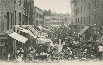 Petticoat Lane no domingo de manhã de English Photographer
