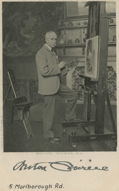 Retrato, de, bretão, riviere de English Photographer