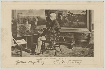 Retrato de GA Storey de English Photographer
