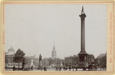 Postal com uma imagem da coluna Nelsons de English Photographer