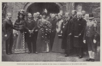 Apresentação do Castelo de Tamworth e Terrenos ao Público em Comemoração do Reinado Longo das Rainhas, 27 de maio de 1899 de English Photographer