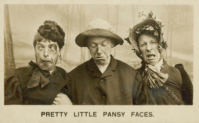 Carinhas de amor-perfeito (fotografia a preto e branco) de English Photographer