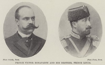 Príncipe Victor Bonaparte e seu irmão, príncipe Louis de English Photographer