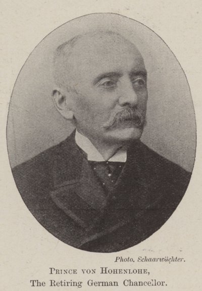 Príncipe von Hohenlohe, o chanceler alemão aposentado de English Photographer