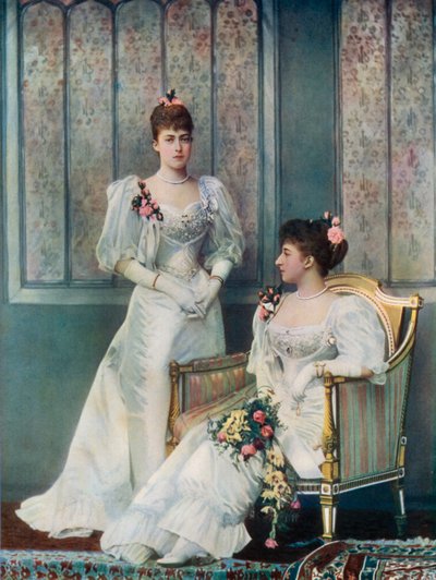 Princesa Victoria de Gales e Princesa Carlos da Dinamarca de English Photographer